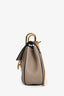 Chloe Taupe Grained Leather Drew Crossbody