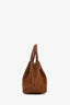 Demellier Brown Suede The Midi New York Top Handle Bag