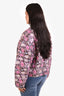 Étoile Isabel Marant Pink Multicolour Gelio Floral Print Quilted Jacket Size 44
