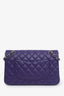 Pre-loved Chanel™ 2016 Purple Quilted Lambskin Medium Classic Double Flap Bag