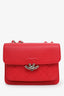 Pre-loved Chanel™ 2016-2017 Red Caviar Leather Mini CC Box Flap Bag SHW