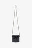 Pre-loved Chanel™ 2019 Black Patent Leather Quilted CC Allure Vanity Case with Chain