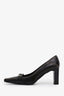 Stuart Weitzman Brown Leather Square Toe Heels Size 8.5