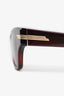 Bottega Veneta Red Bolt Rectangular Sunglasses