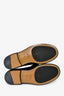 Gucci Black Leather Logo Loafers Size 35.5