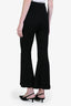 Balmain Black Gold Button Detail Wide Leg Trousers Size 34