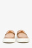 Hermès Beige Rose Leather 'Game' Slip-On Sneakers Size 35