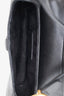 Christian Dior Black Grained Leather Mini Saddle Bag with Canvas Strap