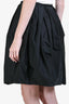 Jason Wu Black Satin Silk Lined Puffy Mini Skirt Size 2