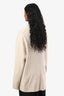 The Row Cream Wool Silk Blend Cardigan Blazer Size M