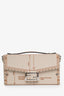 Fendi Beige Calfskin 'Sac En Cuir Convertible' Trunk Baguette
