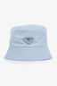 Prada Blue Nylon Triangle Bucket Hat Size M