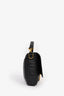 Fendi Black Embossed Leather Baguette FF Shoulder Bag with Strap