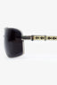 Chrome Hearts 2000S Beige Frame The Beast III Square Aviator Sunglasses