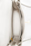 Hermès 2019 White Leather Kelly 28 'Retourne' Top Handle Bag with Shoulder Strap GHW