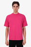 Balenciaga Pink Logo Cotton T-Shirt Size S Mens