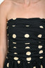 Reformation Navy Blue Cotton Strapless Clea Mini Dress Size 4