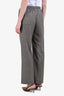 Celine Black Wool Houndstooth Drawstring Trousers Size 36