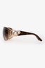 Chopard Gold Tone Metal Crystal Embellished Temple Sunglasses