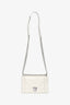 Christian Dior 2015 White Leather Diorama Shoulder Bag
