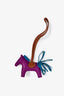 Hermès Purple/Brown/Teal Leather Rodeo PM Charm