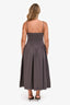 Rag & Bone Dusty Mauve Cotton Blend Gingham Midi Dress Size 6