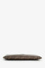 Fendi Brown Zucca Coated Canvas Zip Pouch