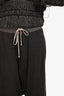 Rick Owens Grey Drop Crotch Capri Pants Size S