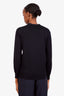 Prada Black Virgin Wool Button Up Cardigan Size 38
