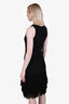 Christian Dior by John Galliano 2007 Black Wool Fringe Midi Dress Size 6