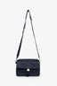 Prada Navy Re-nylon Saffiano Leather Trimmed Shoulder Bag