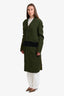 Haider Ackerman Green/Black Linen Nylon Coat Estimated Size S/M