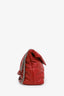 Saint Laurent Red Nappa Leather Medium Puffer Loulou Shoulder Bag