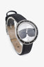 Fendi Stainless Steel "My Way Karlito" Collection Black Leather Watch
