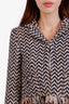 Pre-loved Chanel™ 19N Snow Collection Black/White Tweed Tassel Jacket with Midi Skirt Set Size 38