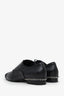 Pre-loved Chanel™ Black Leather Interlocking CC Chain Detail Oxfords Size 40