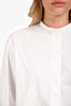 Sofie D'Hoore White Cotton Mandarin Collar Shirt Size 44