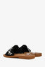 Chloe Black Logo 'Woody' Sandals Size 40