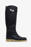 Hermès Black Calfskin Faustine Riding Boots Size 37