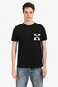 Off-White Black Cotton Graphic T-Shirt Size S Mens