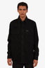 Off-White Black Cotton Button Up Shirt Jacket Size M