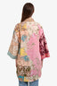 Agua Bendita Multicolour Floral Print Linen 'Chrissy' Short Sleeve Shirt Size M