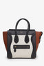 Celine Tri-Colour Leather Micro Luggage Tote Bag