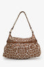 Fendi Brown Leopard Print Shoulder Bag