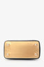 Moschino Black/Gold Logo Lock Crossbody Bag