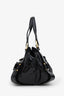 Jimmy Choo Black Patent Leather Mahala Shoulder Bag
