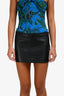 Lamarque Black Lamb Leather 'Thalia' Mini Skirt Size XS