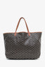 Goyard Black/Brown Coated Canvas Goyardine St. Louis MM Tote Bag with Pouch