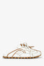 Dorothee Schumacher White Leather Sneaker-Style Mules Size 36