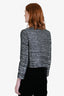Gucci Black/Silver Metallic Tweed Jacket Size 40